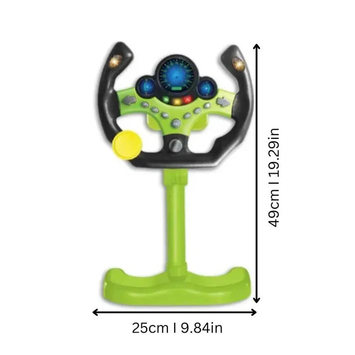 [Hometech] Interactive Toy Steering Wheel with Lights and Sounds for Kids