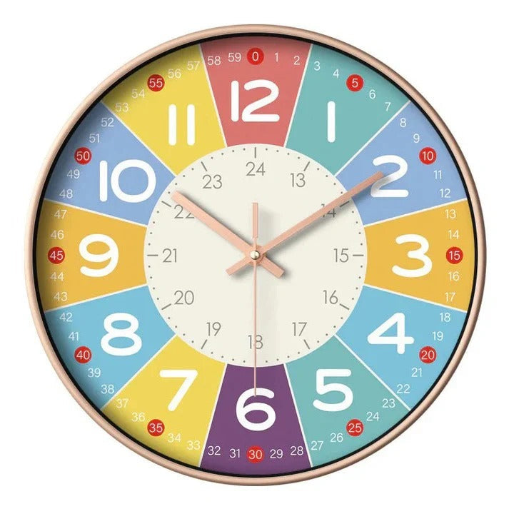 [Hometech] Silent Wall Clock for Nursery and Children's Room