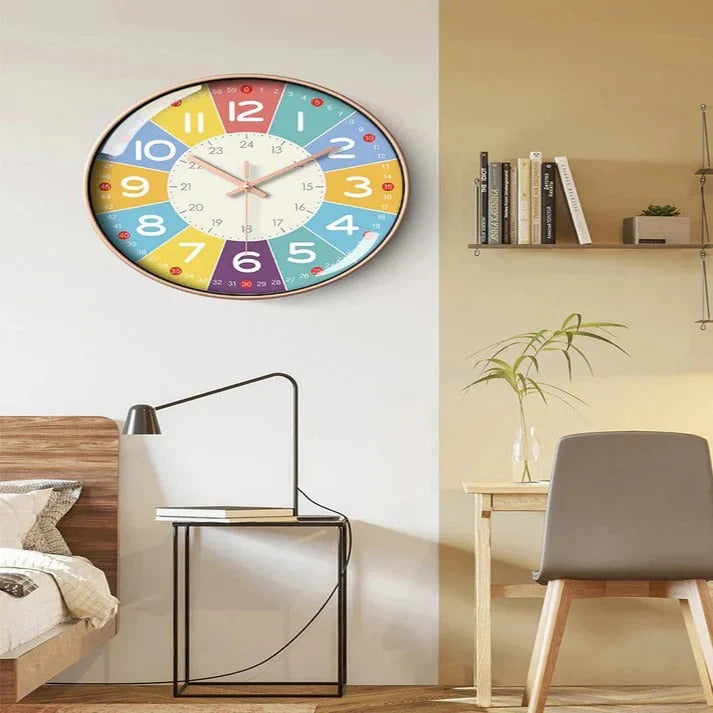 [Hometech] Silent Wall Clock for Nursery and Children's Room