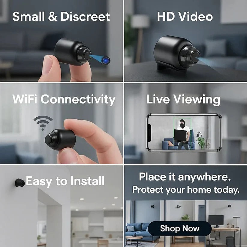 [Hometech] 5G Mini Security Camera with Network Connectivity