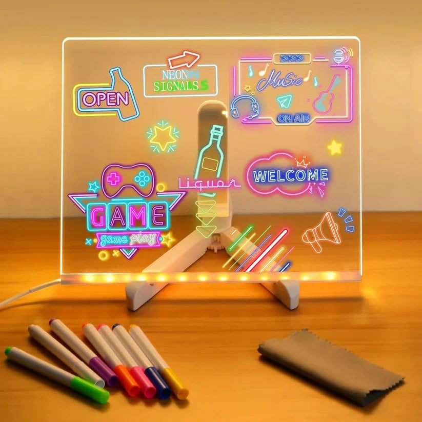 [Hometech] LED Illuminated Writing Board for Messages and Notes