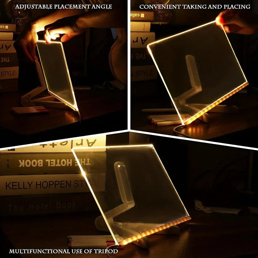 [Hometech] LED Illuminated Writing Board for Messages and Notes