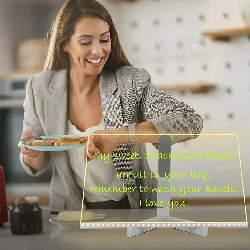 [Hometech] LED Illuminated Writing Board for Messages and Notes