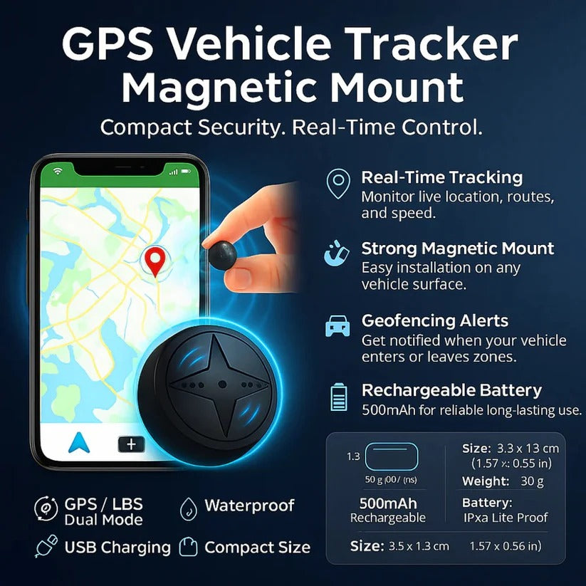 [Hometech] Magnetic GPS Tracker with Vehicle Mounting System