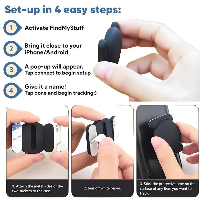 [Hometech] Portable Key and Bag Tracker with App Connectivity