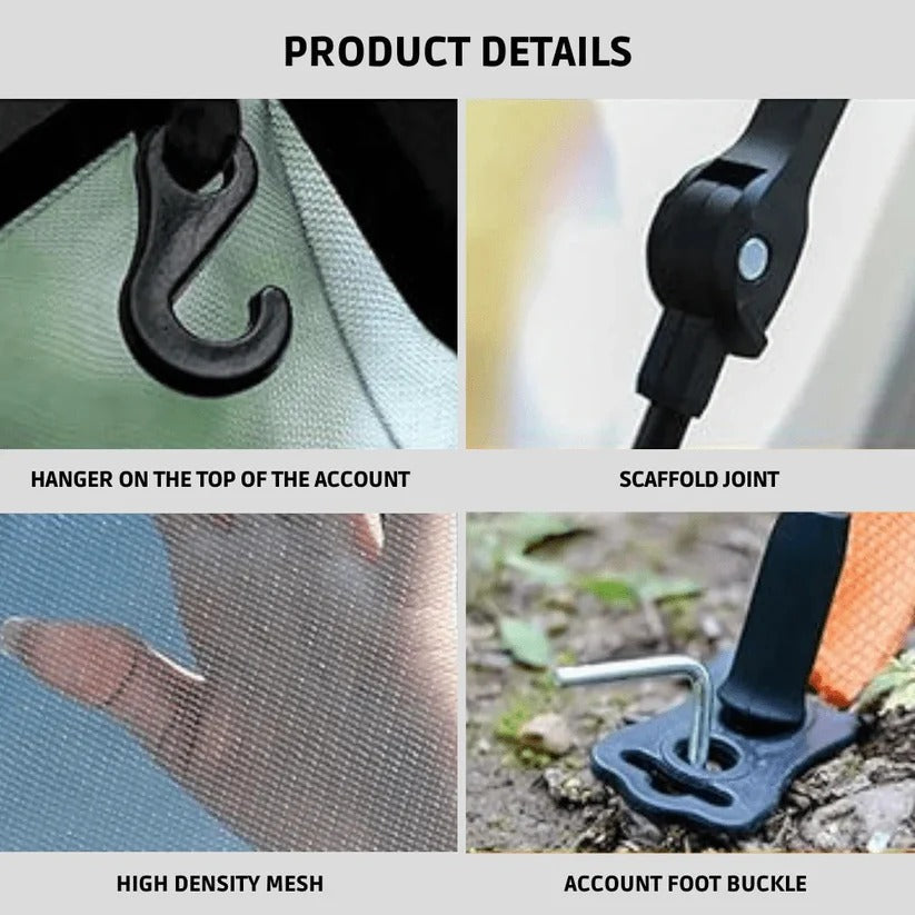 [Hometech] Instant Pop Up Tent with Built In Frame Structure