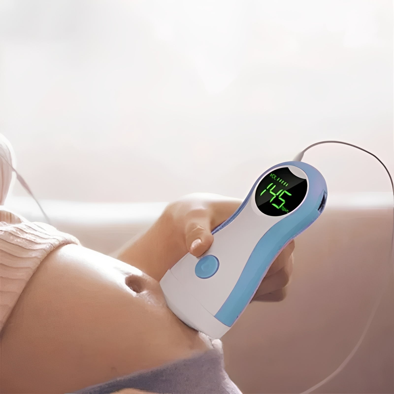 [Hometech] Handheld Fetal Doppler Monitor with LCD Display and Headphone Output