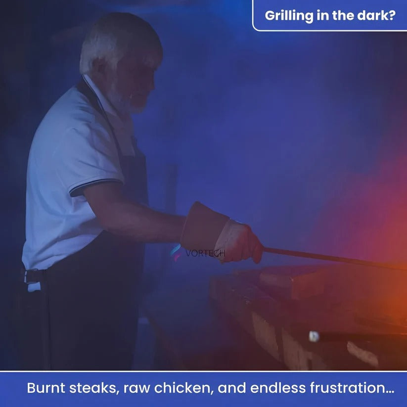 [Hometech] Magnetic BBQ Torch with Beam Light for Night Grilling