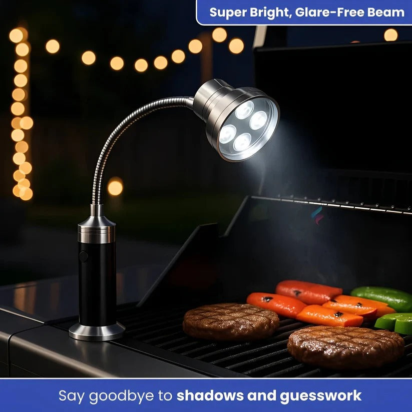 [Hometech] Magnetic BBQ Torch with Beam Light for Night Grilling