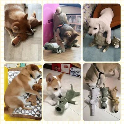 [Hometech] Durable Stitch Plush Dog Toy for Tug and Fetch