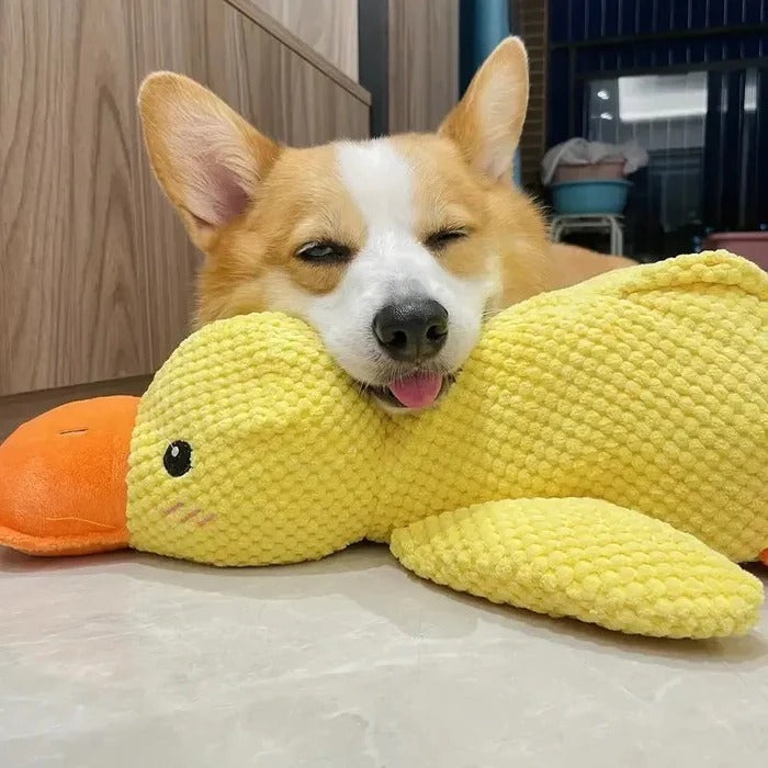 [Hometech] Duck Shaped Squeaky Dog Toy with Reinforced Stitching
