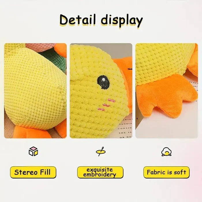 [Hometech] Duck Shaped Squeaky Dog Toy with Reinforced Stitching