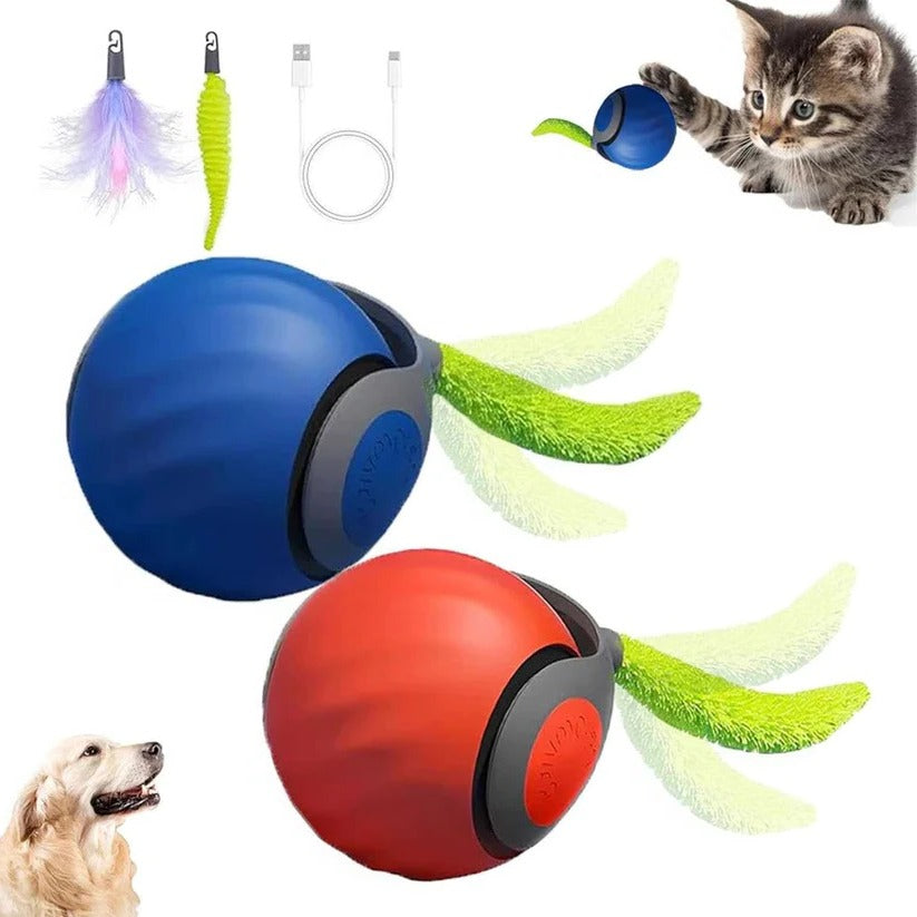 [Hometech] Cat Toys with Tail Design for Indoor Play, 2 Pack Set