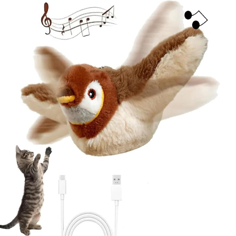 [Hometech] Automatic Flapping Bird Cat Toy with Attachment Clip