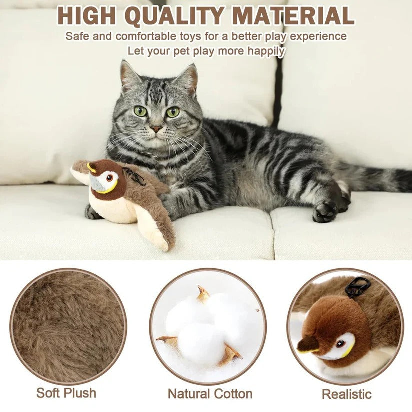 [Hometech] Automatic Flapping Bird Cat Toy with Attachment Clip