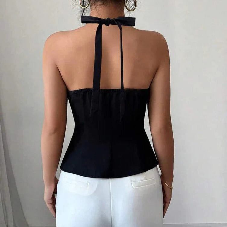 [Hometech] Women's Structured Sleeveless Vest with Tailored Fit