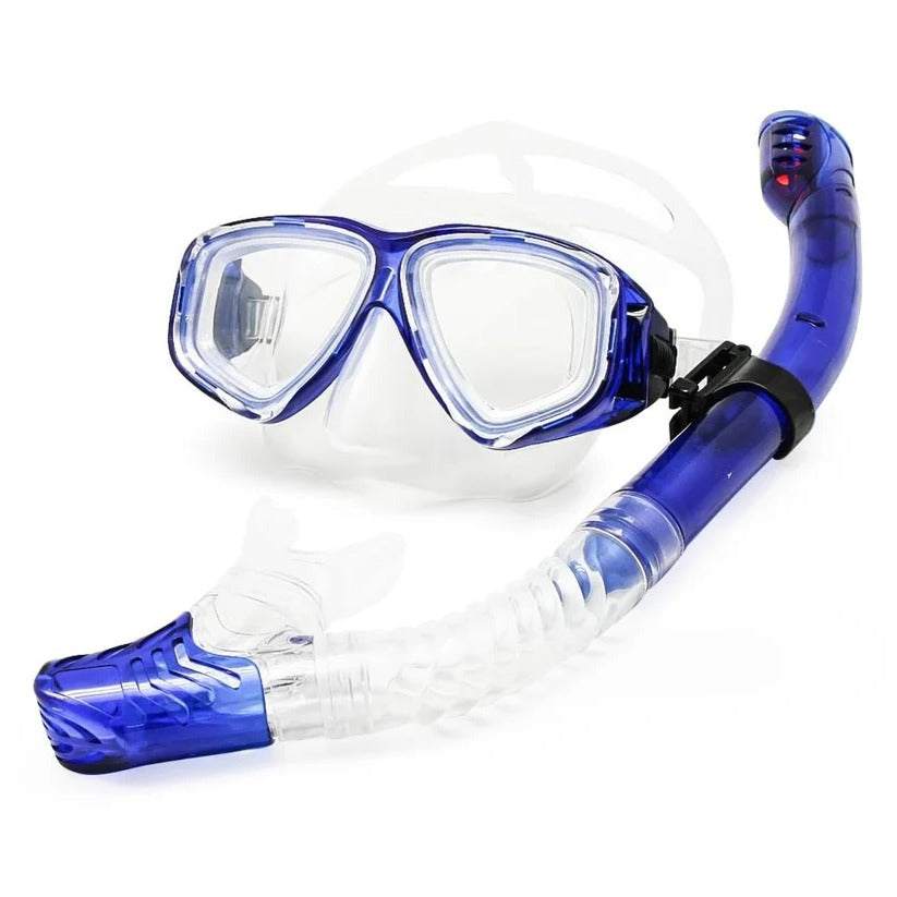 [Hometech] Tempered Glass Scuba Mask with Silicone Seal, Anti Fog Lens