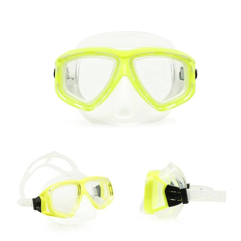 [Hometech] Tempered Glass Scuba Mask with Silicone Seal, Anti Fog Lens