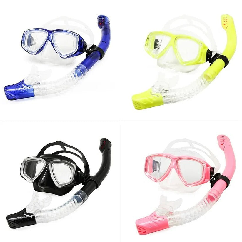 [Hometech] Tempered Glass Scuba Mask with Silicone Seal, Anti Fog Lens