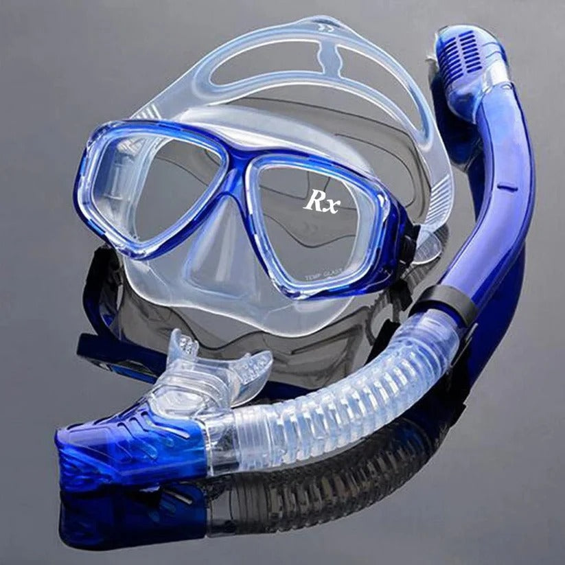 [Hometech] Tempered Glass Scuba Mask with Silicone Seal, Anti Fog Lens