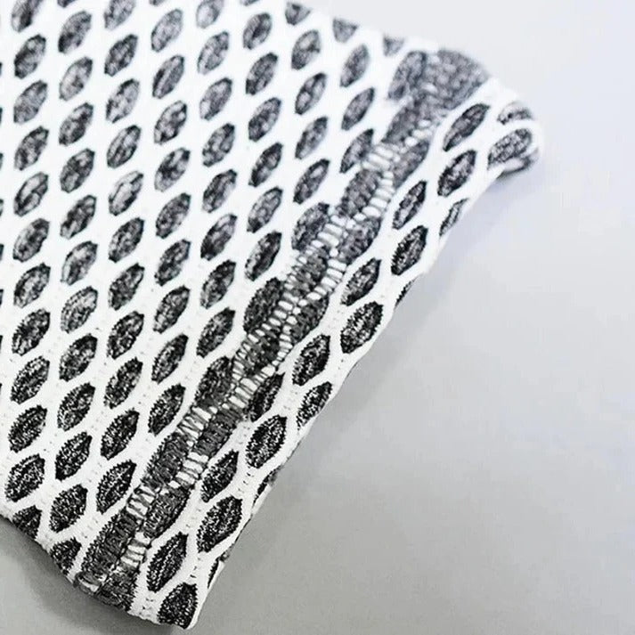 [Hometech] Honeycomb Textured High Waist Leggings for Gym Workouts