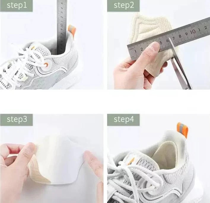 [Hometech] Cushioned Silicone Heel Inserts for Support and Comfort