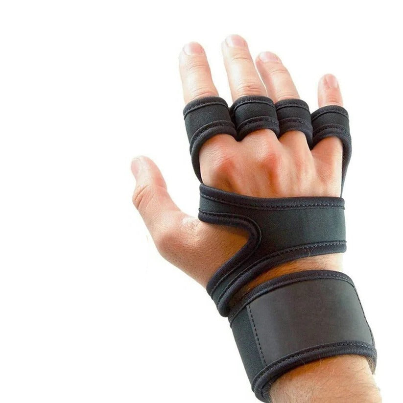 [Hometech] Open Back Fingerless Gloves with Flexible Fit