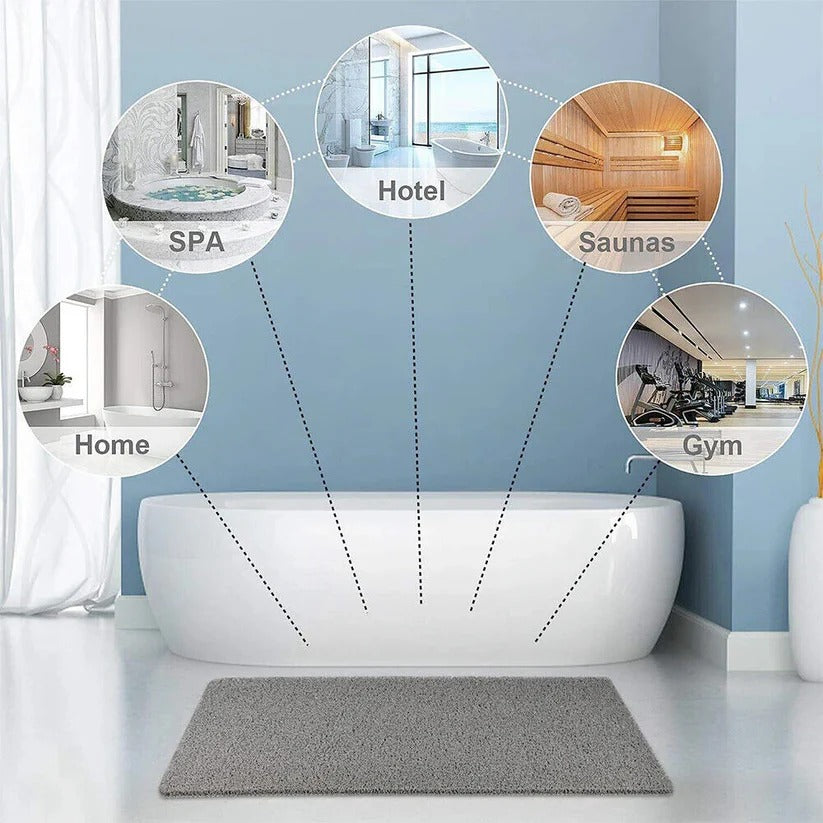 [Hometech] Textured Non Slip Shower Mat with Porous Drainage