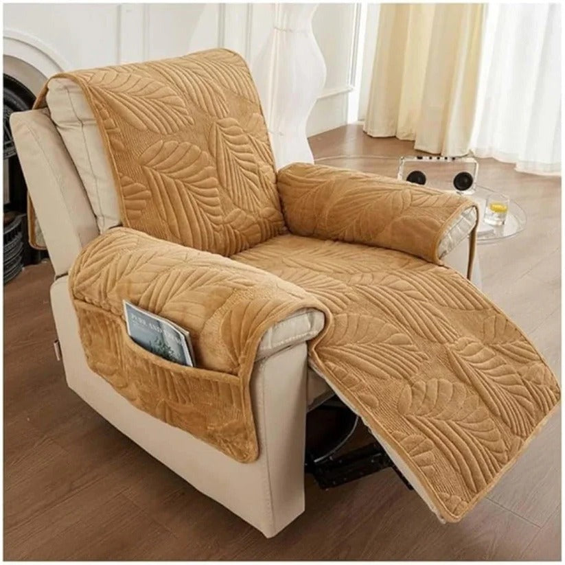 [Hometech] Patterned Stretch Recliner Slipcover with Full Coverage