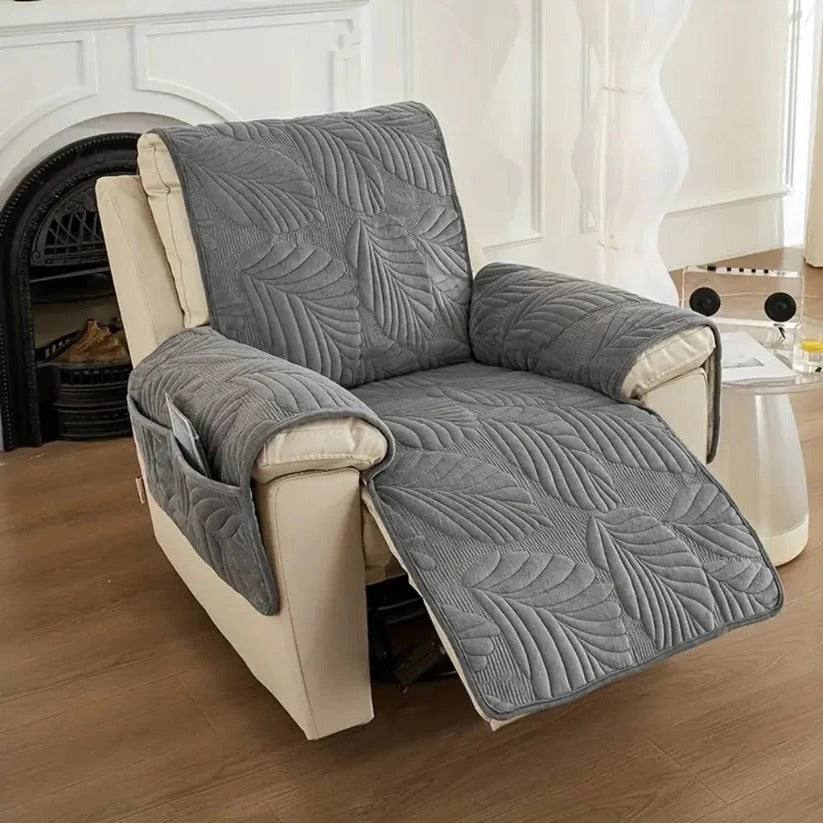 [Hometech] Patterned Stretch Recliner Slipcover with Full Coverage