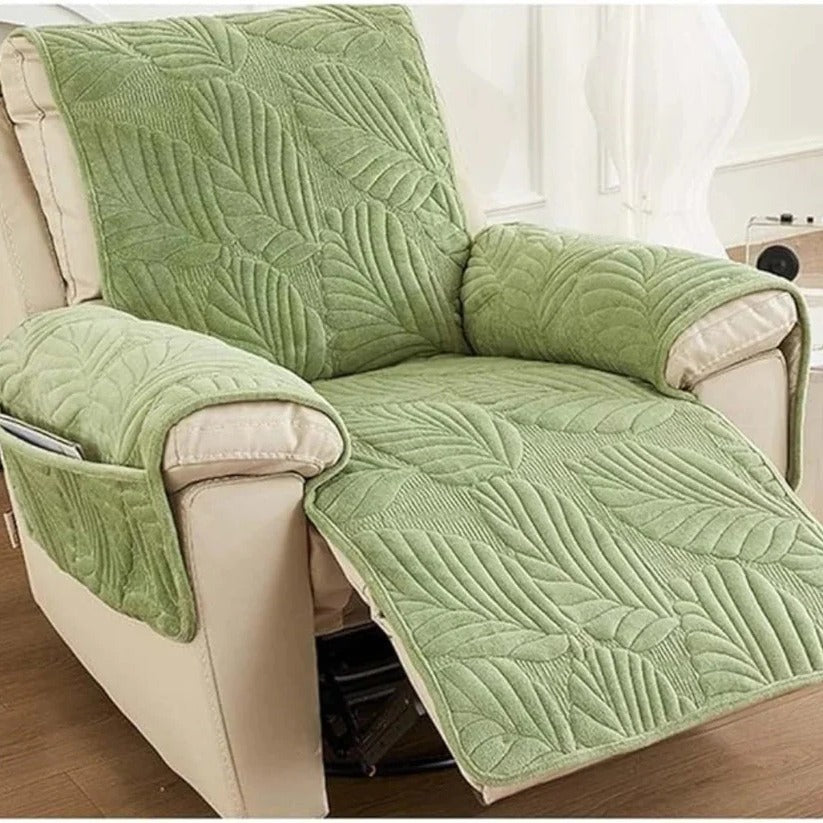 [Hometech] Patterned Stretch Recliner Slipcover with Full Coverage
