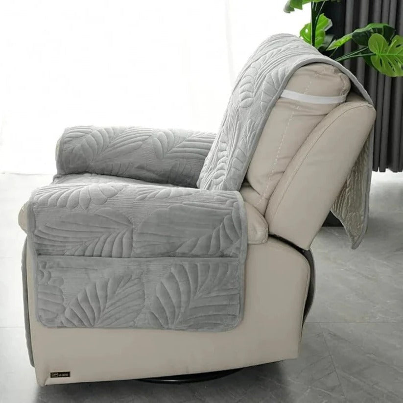 [Hometech] Patterned Stretch Recliner Slipcover with Full Coverage