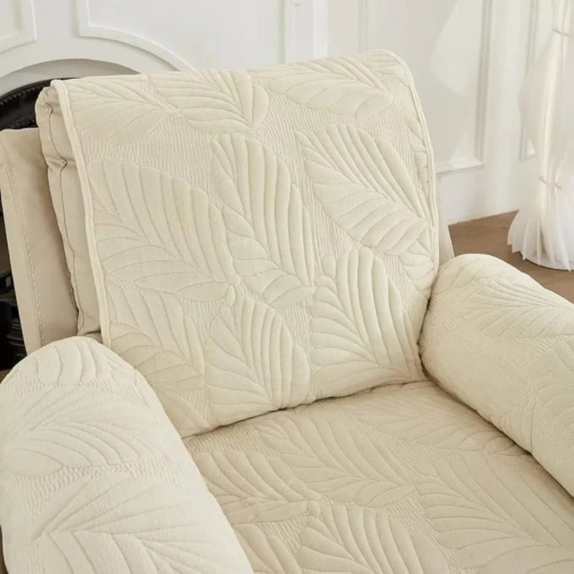 [Hometech] Patterned Stretch Recliner Slipcover with Full Coverage