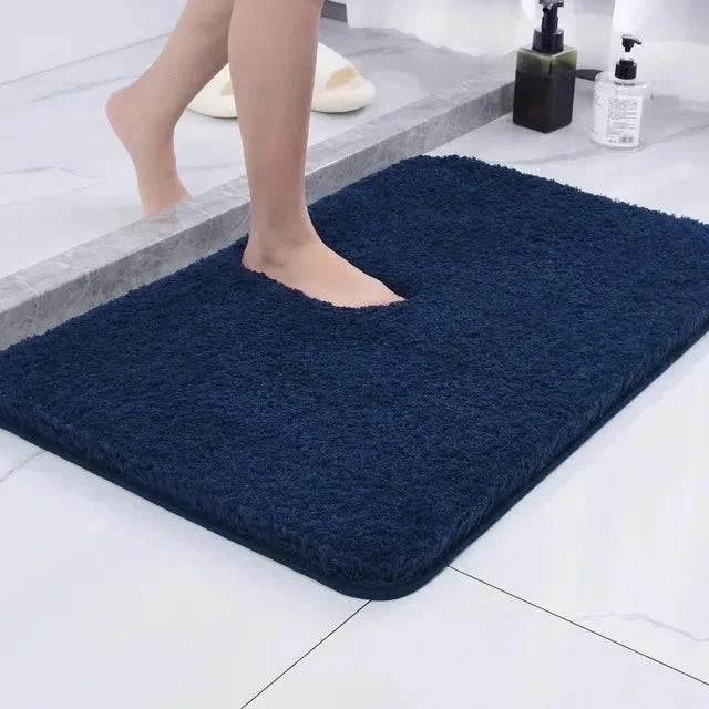 [Hometech] Faux Fur Bathroom Rug with Non Slip Grip and Thick Cushion Design
