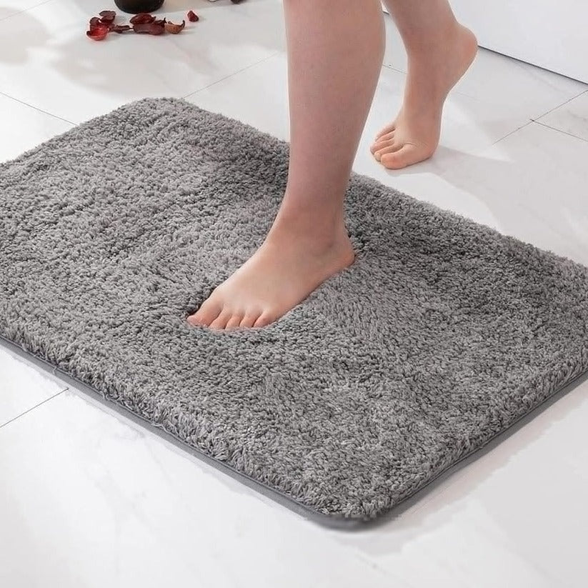 [Hometech] Faux Fur Bathroom Rug with Non Slip Grip and Thick Cushion Design