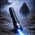 [Hometech] Rechargeable Blue Beam Flashlight with Adjustable Focus