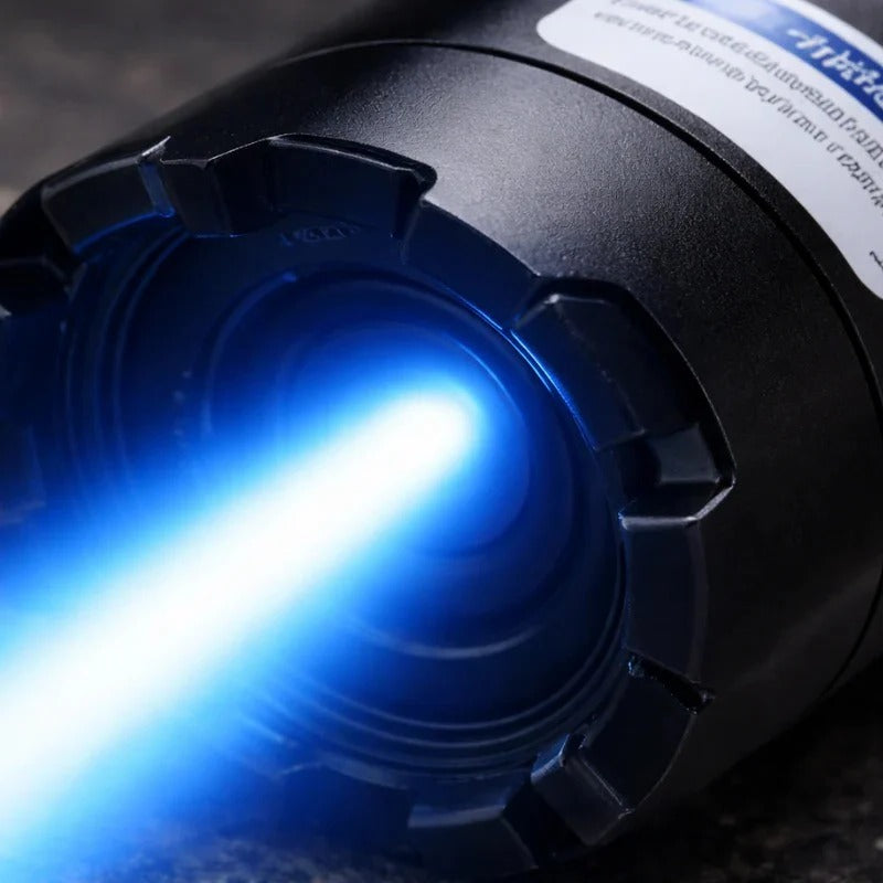 [Hometech] Rechargeable Blue Beam Flashlight with Adjustable Focus