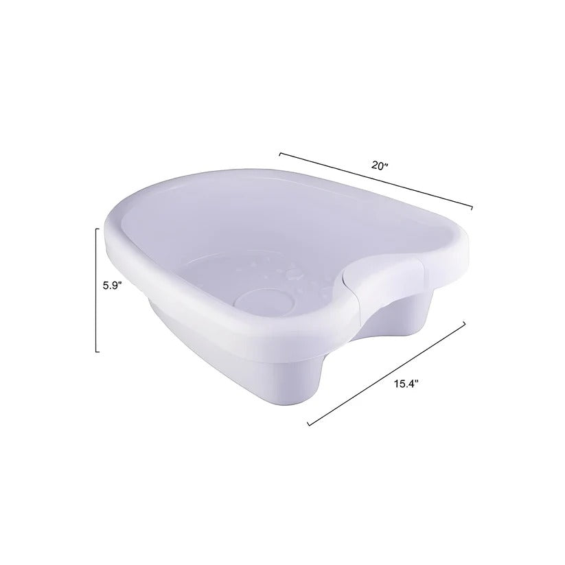 [Hometech] ABS Foot Soaking Tub, Deep Basin with Massage Base