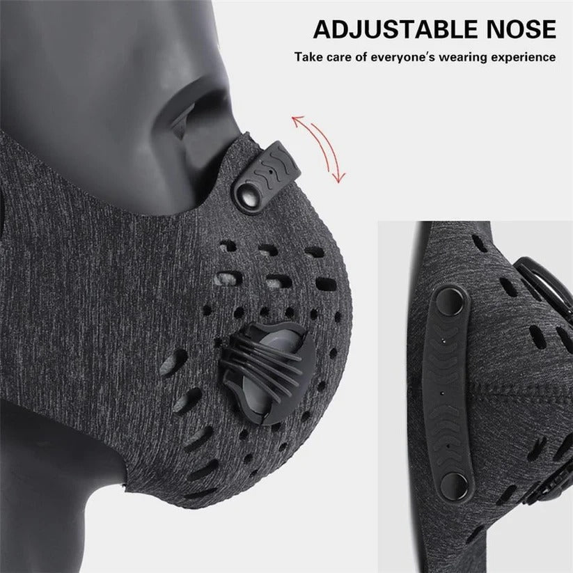 [Hometech] Reusable Breathable Face Mask with Replaceable Carbon Filter Insert