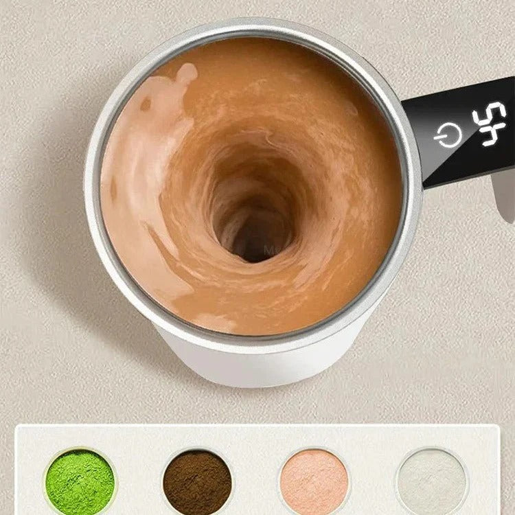 [Hometech] Rechargeable Self-Stirring Mug, Automatic Mixing Cup with LED Display