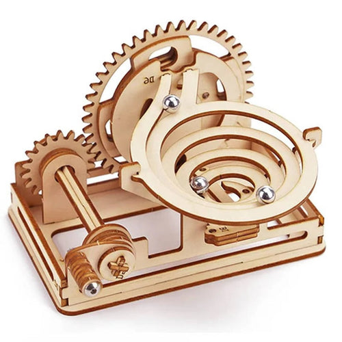 [Hometech] 3D DIY Mechanical Marble Track Building Kit in Wood for Adults