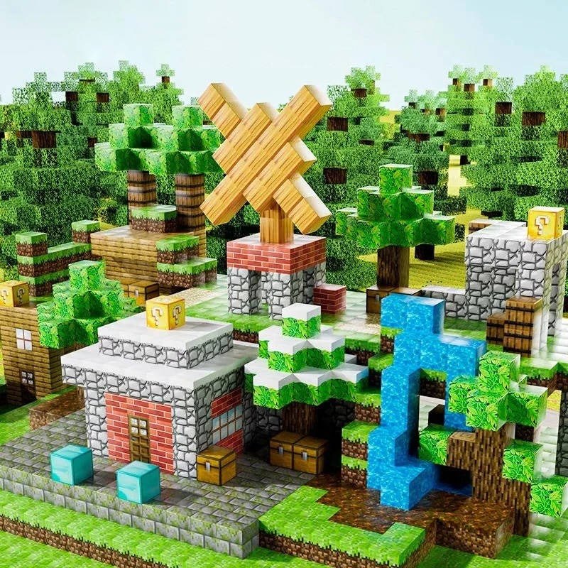 [Hometech] Magnetic Construction Blocks STEM Toy Set, 205 Pieces