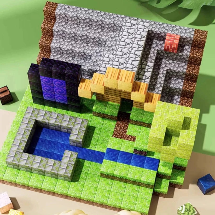 [Hometech] Magnetic Construction Blocks STEM Toy Set, 205 Pieces