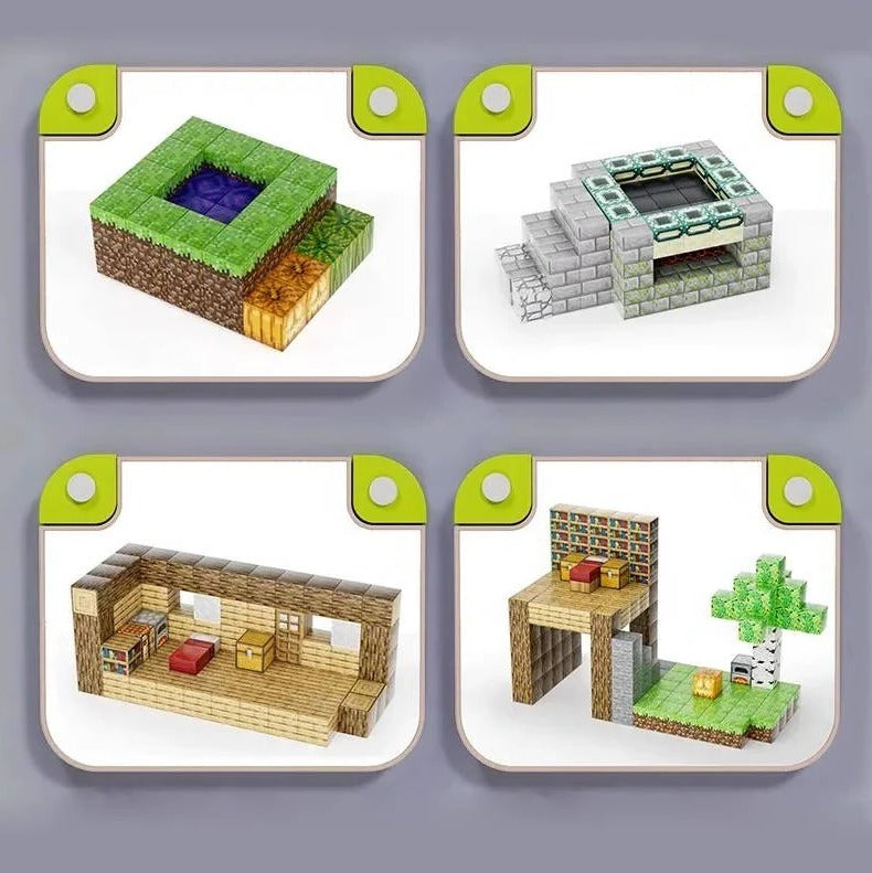 [Hometech] Magnetic Construction Blocks STEM Toy Set, 205 Pieces