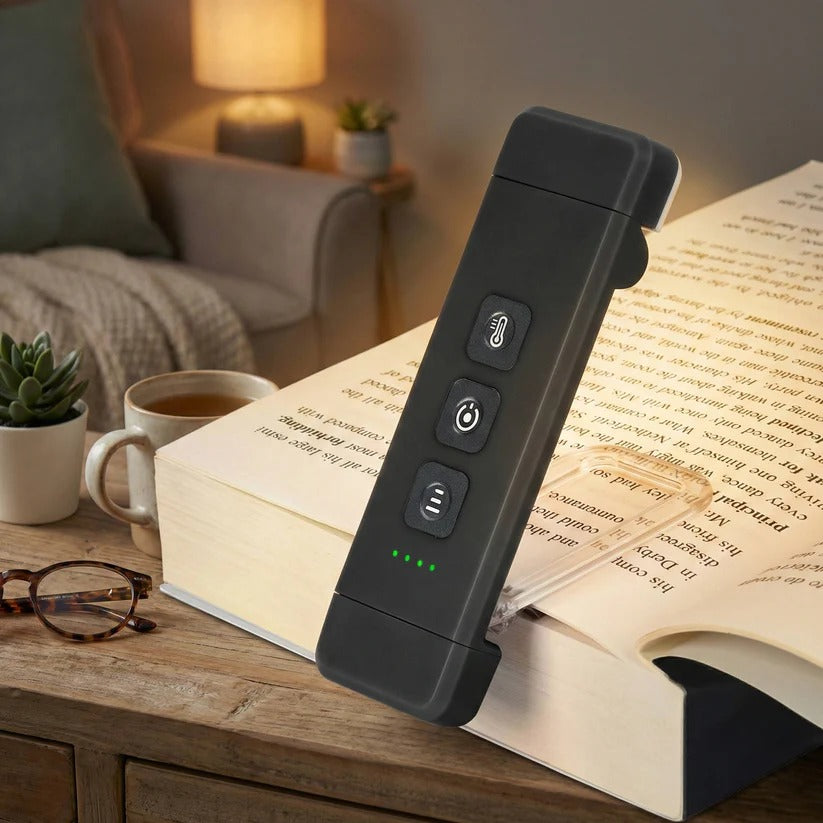 [Hometech] Mini USB Rechargeable LED Reading Lamp with Timer and Clip On Design