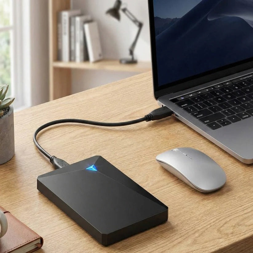 [Hometech] USB 3.0 External Hard Drive with High Speed Data Transfer for PC and Mac