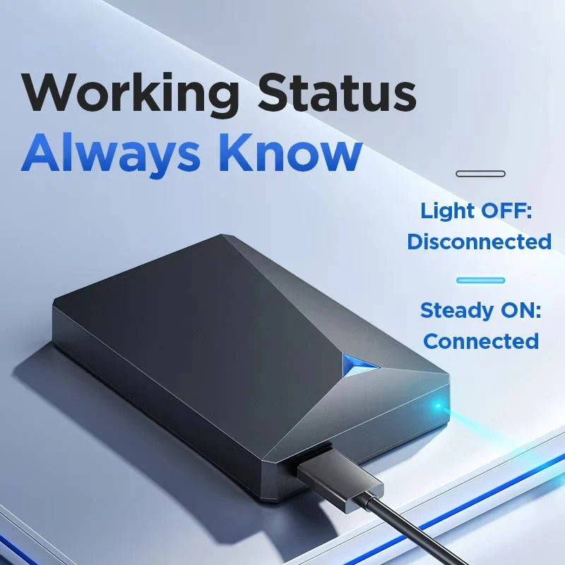 [Hometech] USB 3.0 External Hard Drive with High Speed Data Transfer for PC and Mac