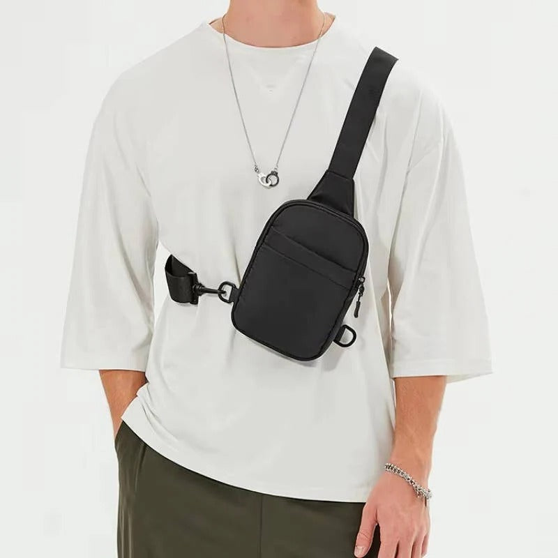 [Hometech] Lightweight Crossbody Chest Bag for Men with Adjustable Shoulder Strap