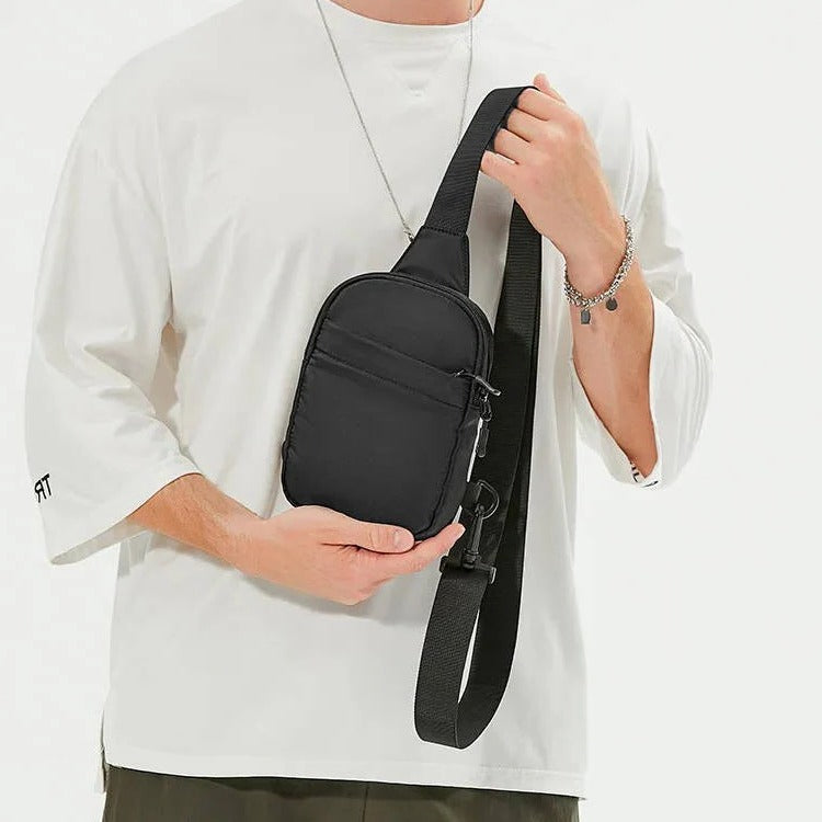 [Hometech] Lightweight Crossbody Chest Bag for Men with Adjustable Shoulder Strap