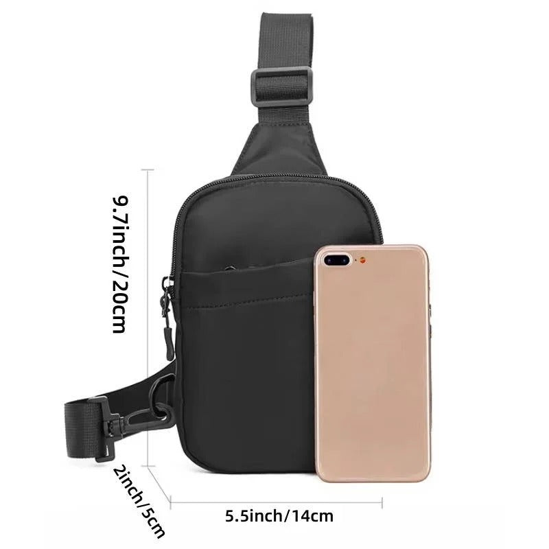 [Hometech] Lightweight Crossbody Chest Bag for Men with Adjustable Shoulder Strap